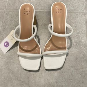 A New Day Squared Toe Block Heel Sandal